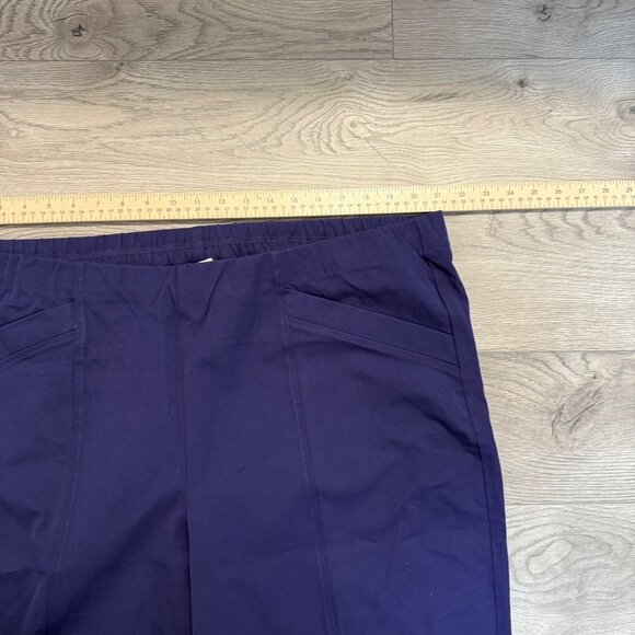 Isaac Mizrahi Wide Leg Pants Plus Size 24 Lilac Purple Stretch 24/7 Pull On - Picture 8 of 16